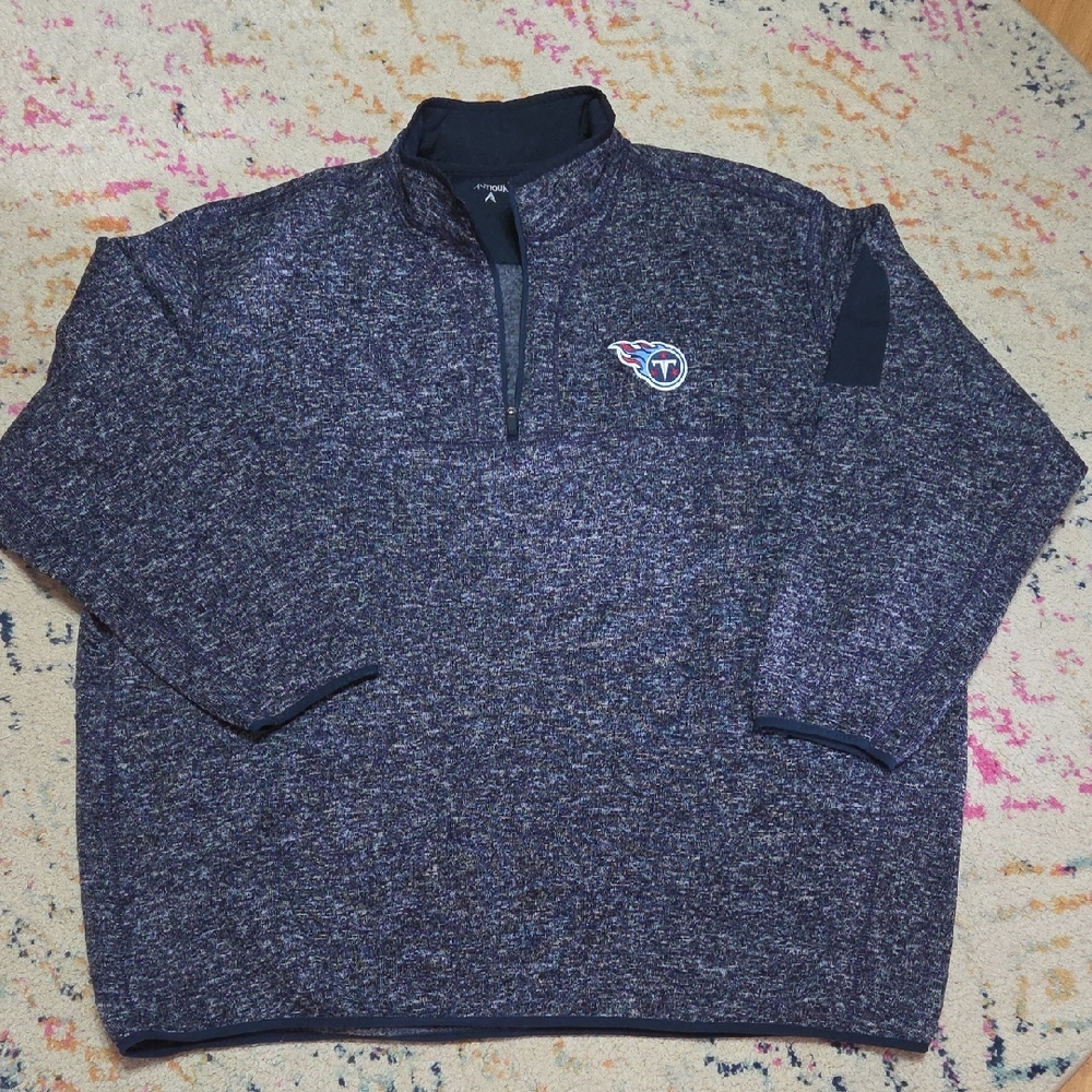 Antigua Tennessee Titans 5XL heather Blue Pullover